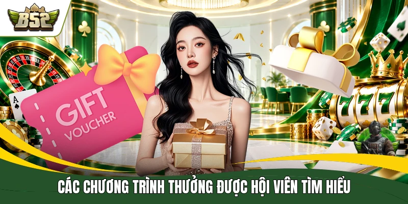 Các chương trình thưởng được hội viên tìm hiểu