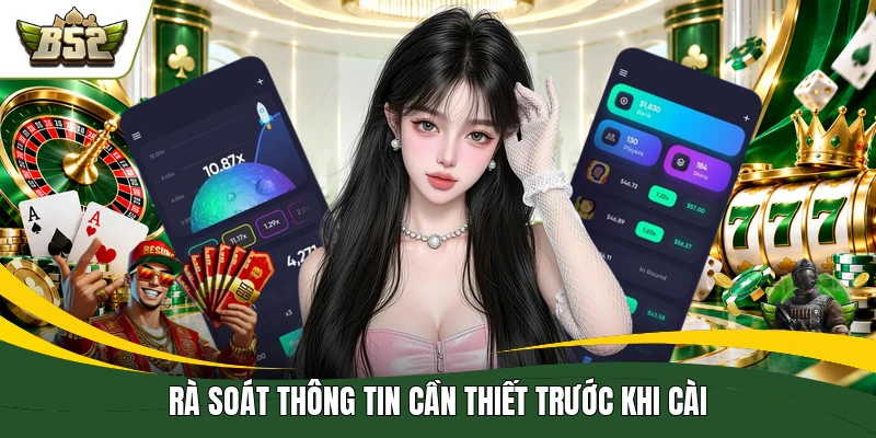 Rà soát thông tin cần thiết trước khi cài